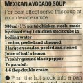 Mexican Avocado Soup