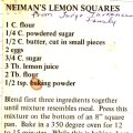 Neimans Lemon Squares