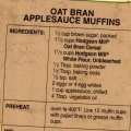 Oat Bran Applesauce Muffins
