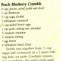 Peach Blueberry Crumble