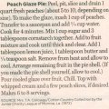 Peach Glaze Pie