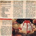 Peach Mousse with Raspberry Sauce