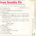 Raisin Cream Smoothie Pie