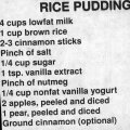 Rice Pudding