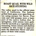 Roast Quail with wild rice stuffing