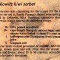 Sakowitz Kiwi Sorbet