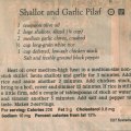 Shallot and Garlic Pilaf