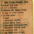 Sour Cream Banana Cake