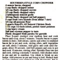 Southern Style Corn Chowder