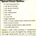 Spiced Pecan Waffles