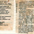 Spicy Beef and mushrooms in Pita