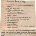 Summer Fruit Crisp