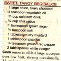 Sweet Tangy BBQ Sauce
