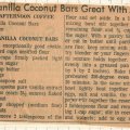 Vanilla Coconut Bars