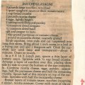 Zucchini Lasagne