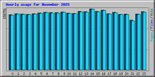Hourly usage for November 2025