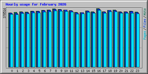 Hourly usage for February 2026